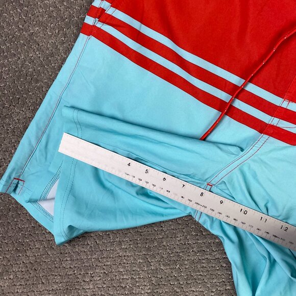 Fair Harbor The Ozone Board Shorts Men's Large Swim Trunks Red Blue - Picture 14 of 14